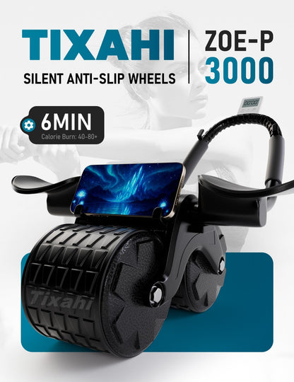 2026 Upgraded Ab Roller Wheel with Knee Mat &Timer