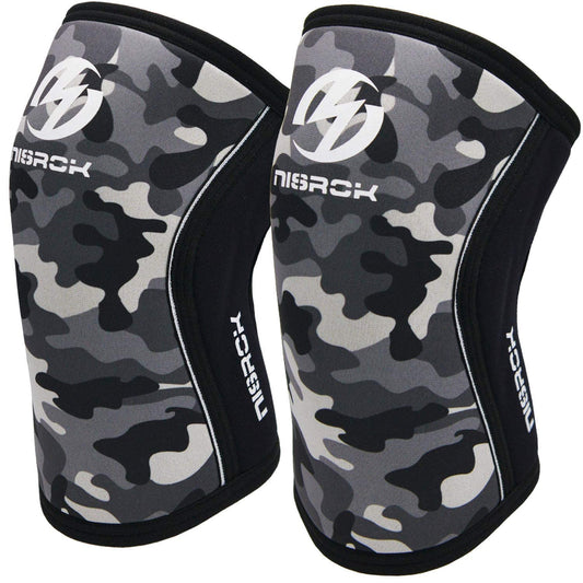 Knee Sleeves (1 Pair), 7mm Neoprene Compression Knee Braces, Great Support for Cross Training