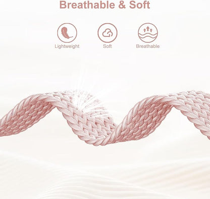 Braided Bands Compatible with Garmin Vivoactive 6/5/3/Venu 2 Plus/Forerunner 165/55/645/245 Music