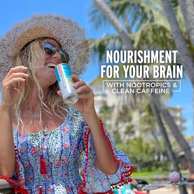 FOCUSAID Energy Blend, Brain Boosting Nootropics Drink, Alpha-GPC, GABA, B-Complex, Yerba Mate