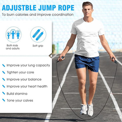 Agility Ladder Speed Training Equipment Set-20ft Agility Ladder,12 Soccer Cones,4 Hurdles, Jump