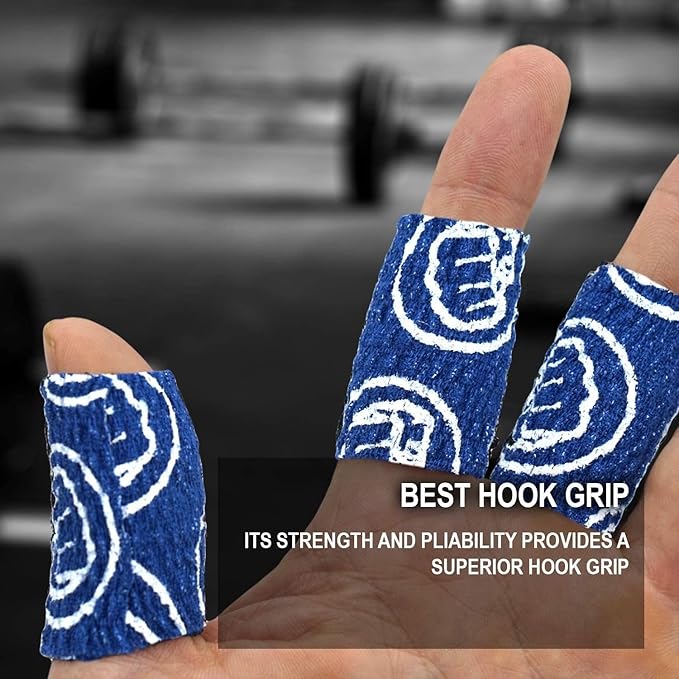 WOD Nation Flexible Hook-Grip Athletic Tape – Easy-Tear, Sweat-Proof Thumb & Finger Strips for