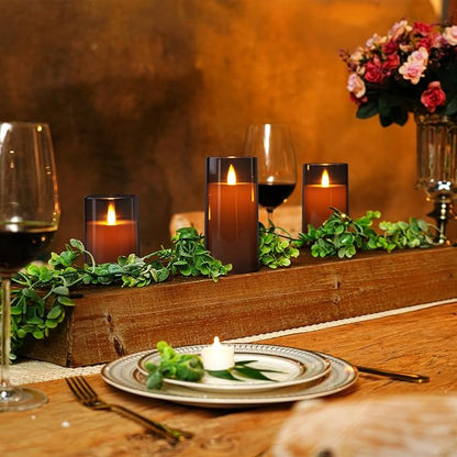 Homemory Realistic Flickering Flameless Candles Battery Operated, LED Fake Electric Candles with
