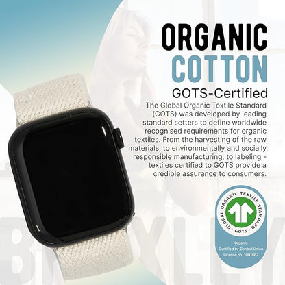 Braxley Bands - Organic Cotton Watch Bands For Women and Men, Compatible With All Apple Watch Sizes