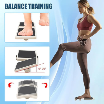 Ankle Balance Board Single Leg Wood Anti Slip Foot Strengthener Trainer for Sprained Ankle Plantar