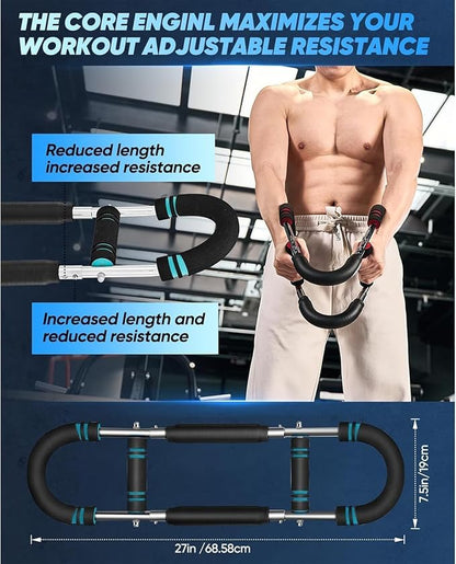 LYKAN Twister Arm Trainer, 40-100lb Adjustable Chest Workout Equipment, Arm Trainer, Twister Arm