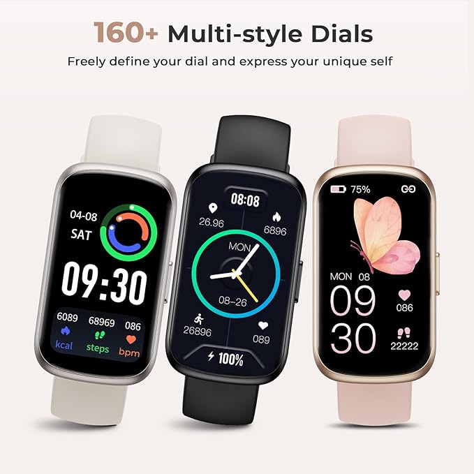 Fitness Tracker for Women Men, Smart Watch Band with 24/7 Heart Rate Blood Oxygen Sleep Monitor