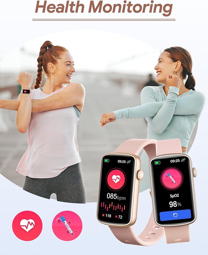 Fitness Tracker, Fitness Watches for Women Men with Heart Rate Monitor Blood Oxygen Sleep Tracker