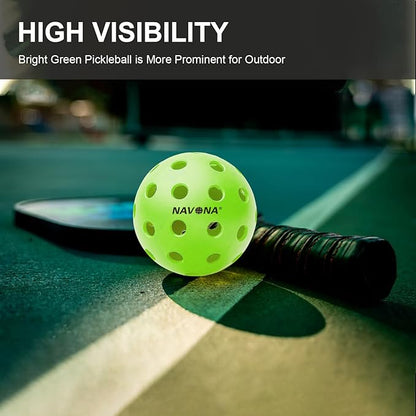 Navona 48 Pack Premium 40-Holes Outdoor Pickleball Balls, Meet USAPA Official Requirement
