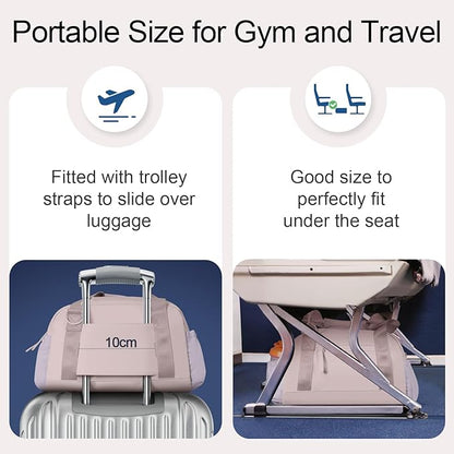Small Gym Bag 14 inch for Women & Men Mini Gym Duffel Bag with Wet Compartment Waterproof Travel