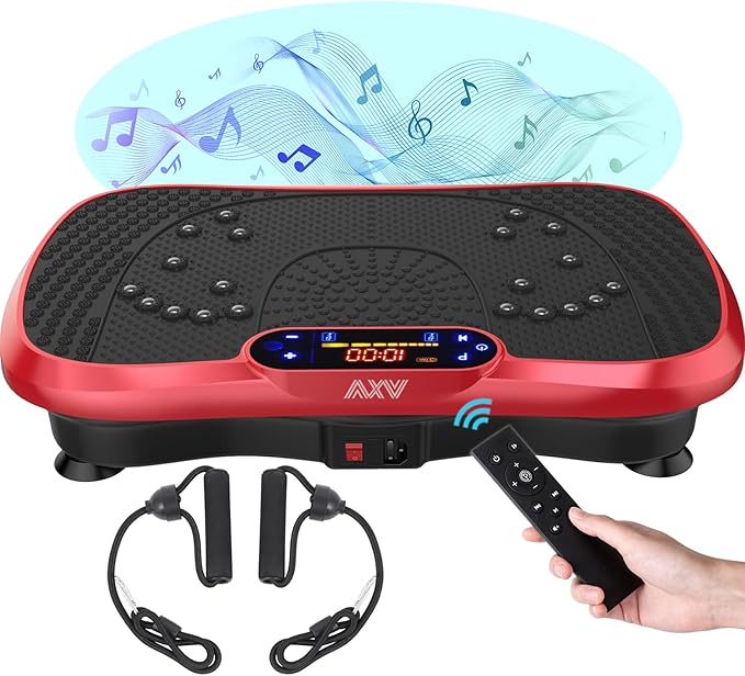 AXV Vibration Plate Fitness Platform Exercise Machine Vibrating Shaking Full Body Shaker Workout