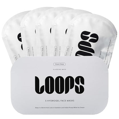 LOOPS DREAM SLEEP - Nighttime Slugging Hydrogel Facial Mask w/Natural Oils, Vitamins, Antioxidants
