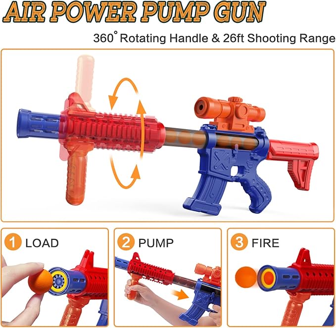 Shooting Games Toys for Age 5 6 7 8 9 10+ Year Old Boys, Kids Toy Sports & Outdoor Game with Moving