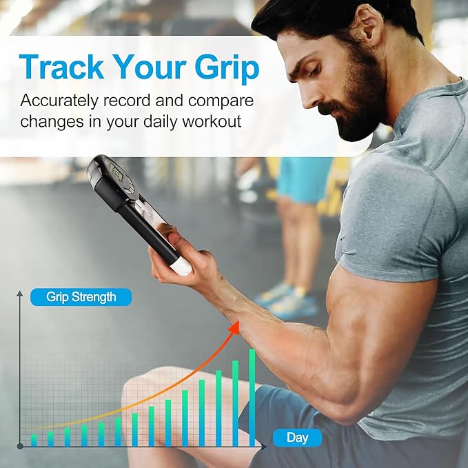 Handeful Grip Strength Tester Trainer - Dynamometer Handgrip Measurer Meter, Handheld Strengthener