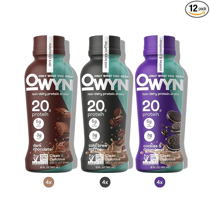 OWYN Only What You Need Plant Based Protein Shake, 20g Vegan Protein from Organic Pumpkin Seed
