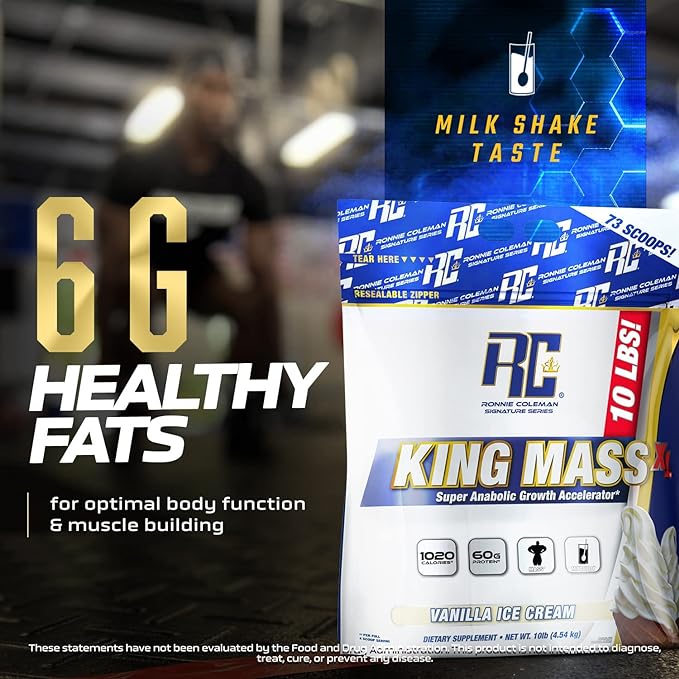 Ronnie Coleman Signature Series King Mass XL Mass Gainer Protein Powder ??Dark Chocolate Weight