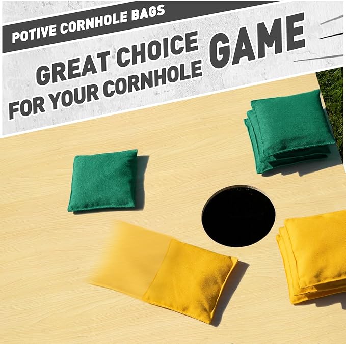 Cornhole Bags Set of 8 Regulation Corn Hole Bean Bags for Cornhole Game, Professional Weather