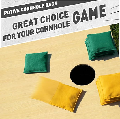 Cornhole Bags Set of 8 Regulation Corn Hole Bean Bags for Cornhole Game, Professional Weather