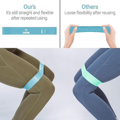 TechStone Resistance Bands Set for Men and Women, Pack of 5 Different Levels Elastic Band for Home