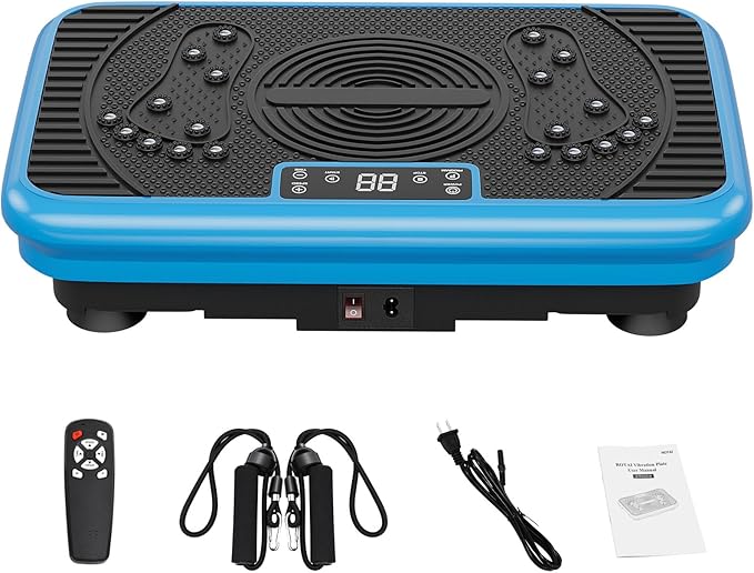 Vibration Exercise Plate ??Full Body Fitness Platform for Home Gym, Lymphatic Drainage & Fat