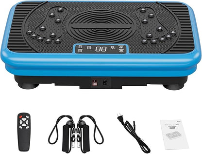 Vibration Exercise Plate ??Full Body Fitness Platform for Home Gym, Lymphatic Drainage & Fat