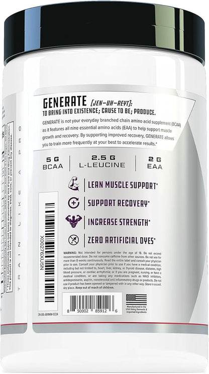 Generate EAA and BCAA Powder: Best Post Workout Recovery Drink and Branched Chain Amino Acids