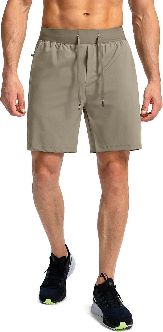 Men's Running Shorts with Zipper Pockets 9 Inch/ 7 Inch / 5 Inch Lightweight Quick Dry Gym Workout