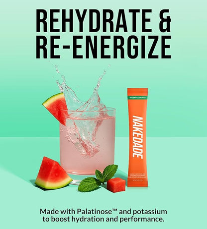 Nakedade Watermelon Mint ??Performance Enhancing Sports Drink Powder - Electrolyte Powder ??No GMOs