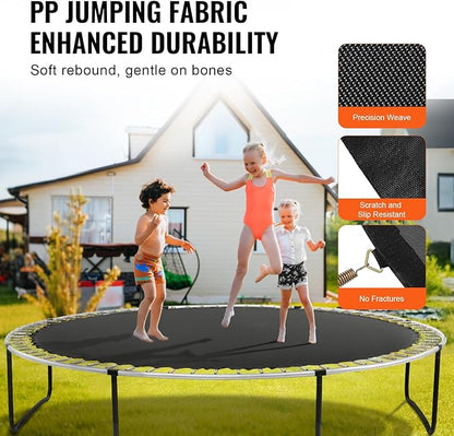 VEVOR Replacement Trampoline Mat, Universal Jumping Round Trampoline, Reinforce UV-Resistant Mat