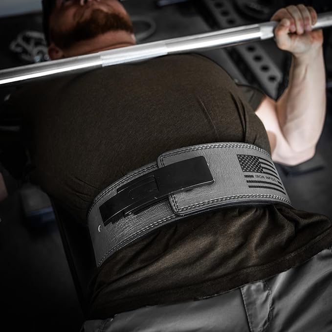 Weight Lifting Belt - Lever Gym Belt for Weightlifting, 10mm Leather Weight Belt for Men - 4 Inches
