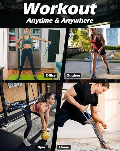 Zacro Resistance Bands, 6 Resistance Levels Pull Up Assistance Bands, Exercise Bands for Men&Women