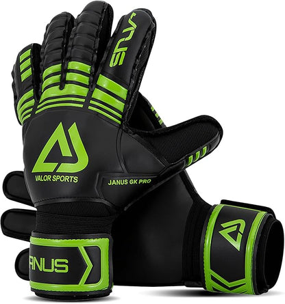 Soccer Goalkeeper Gloves with Finger Protection to Prevent Injuries, Strong Grip for Tough Tackles