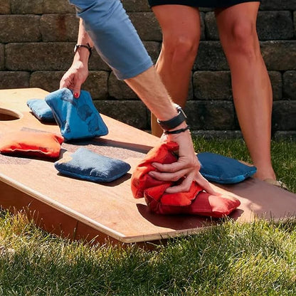 Elakai Cornhole Bags All Weather Dual Sided Slick and Stick Regulation Size and Weight Set of 4