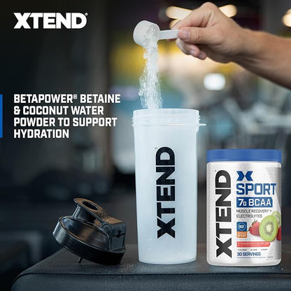 XTEND Sport BCAA Powder Strawberry Kiwi Splash - Electrolyte Powder for Recovery & Hydration with