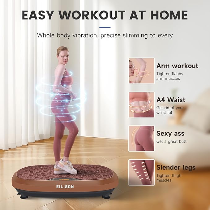 EILISON FitMaxx 3D XL Vibration Plate Exercise Machine - Whole Body Workout Vibration Platform