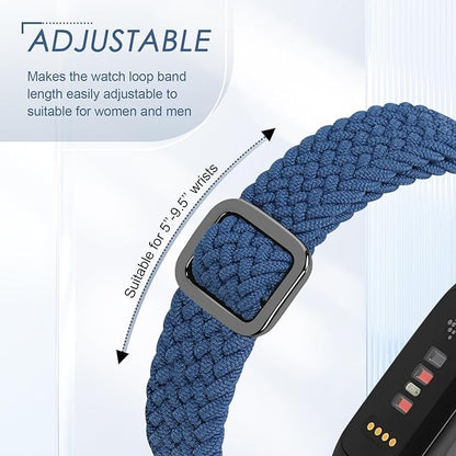 Tiptops Braided Nylon Bands Compatible with Fitbit Inspire 3/Inspire 2/Inspire/Inspire HR/Ace 2/Ace