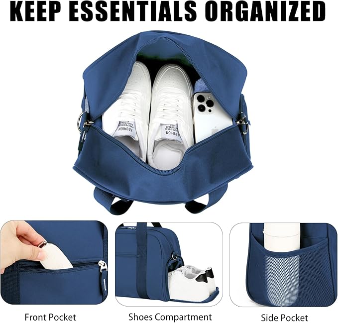 SeaRock 14 inch Small Gym Bag for Women & Men - Mini Duffle Bag for Travel, Sports, Workout