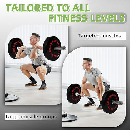 Olympic Bumper Plates Set, 2" Weight Plates for Strength Training & Weightlifting, Paris or Set or