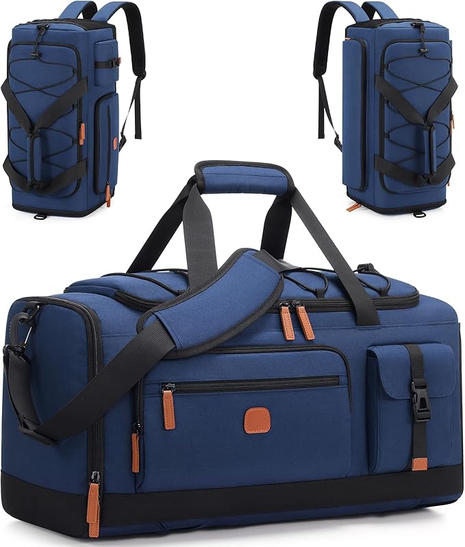 Gym Bag for Men and Women with Shoe & Laptop Compartment, 3-in-1 Sports Travel Duffel Bag