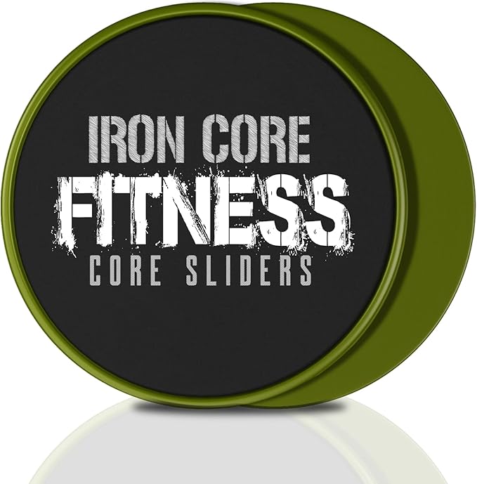 Core Sliders for Working Out, Dual Sided Exercise Gliding Discs for Use on All Surfaces, Ultimate