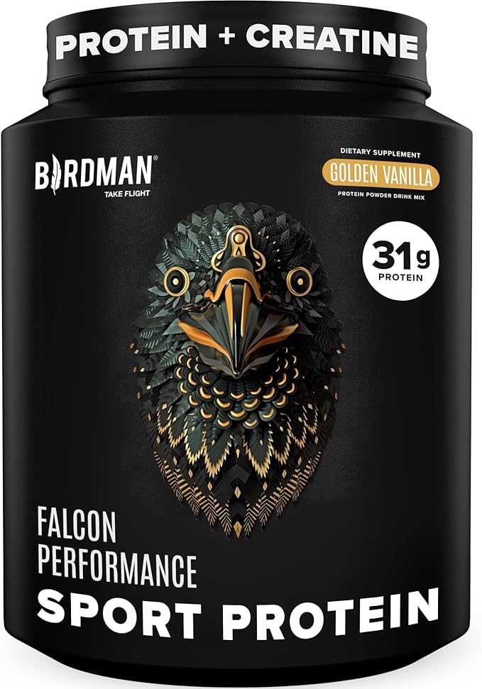 Falcon Performance Vegan Protein Powder, 31g Protein, 5g Creatine, 5g BCAA, Probiotics
