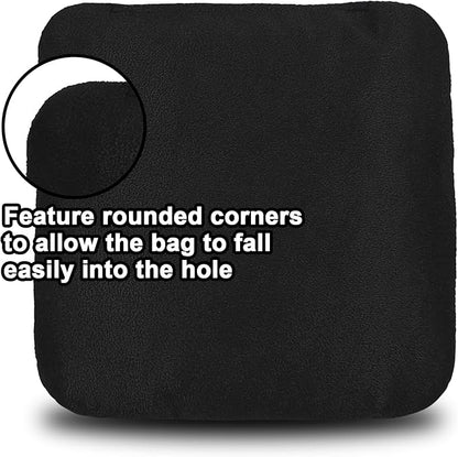 JIMTERRY Professional Cornhole Bags Set of 8 Dual Sided Corn Holes Bags Double Sided Regulation