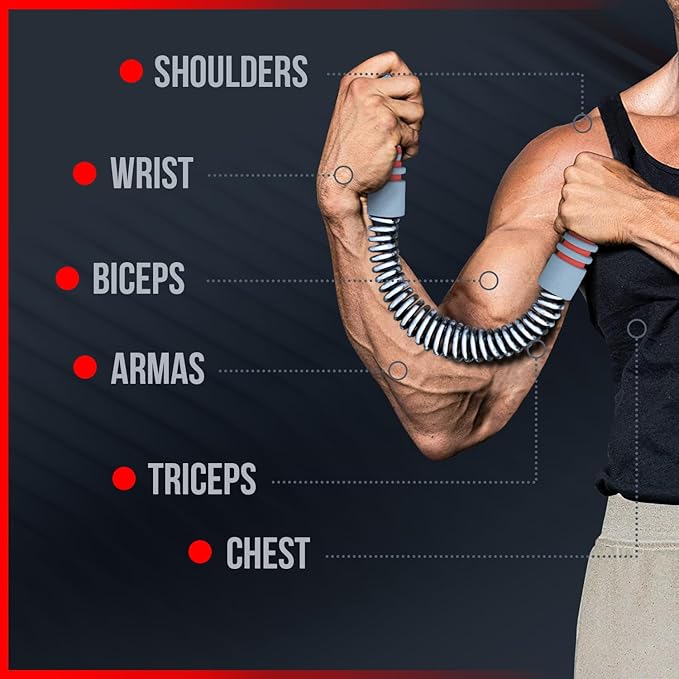 Zenooze's Power Twister Flex Bar, The Ultimate Upper Body Exercise Equipment for Strengthening Your