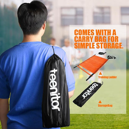 Teenitor Agility Ladder Speed Ladder Training Ladder for Soccer, Speed, Football Fitness Feet