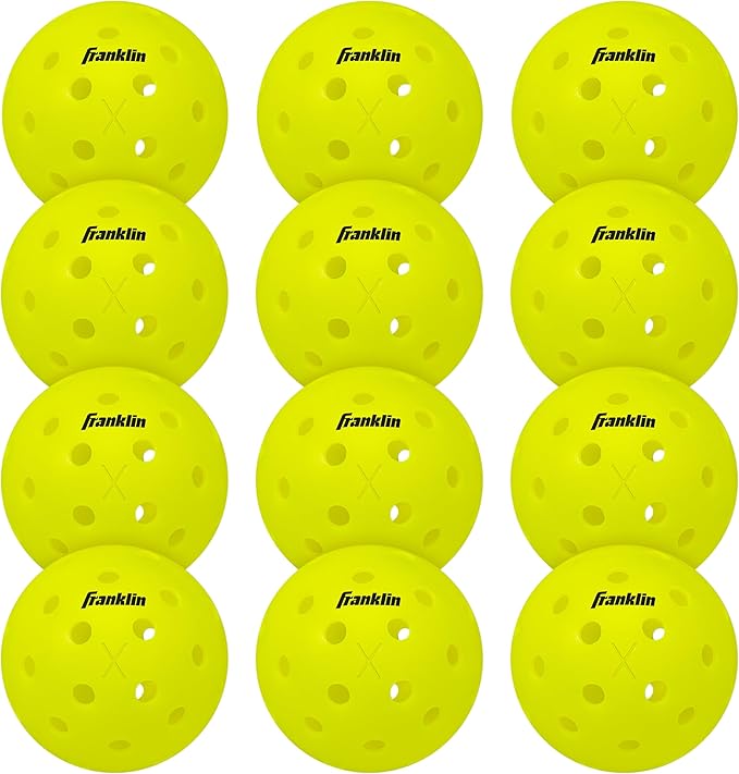 Franklin Sports X-40 Outdoor Pickleballs - Official Ball of USA Pickleball, APP Tour + US Open