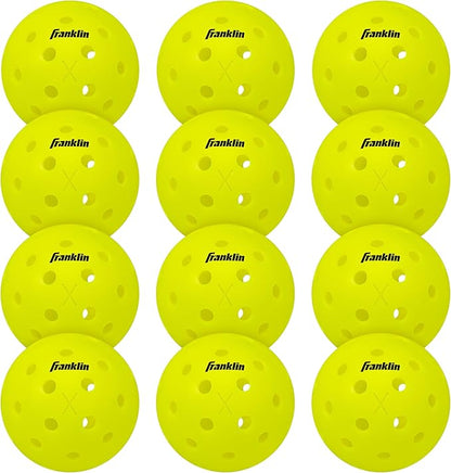 Franklin Sports X-40 Outdoor Pickleballs - Official Ball of USA Pickleball, APP Tour + US Open