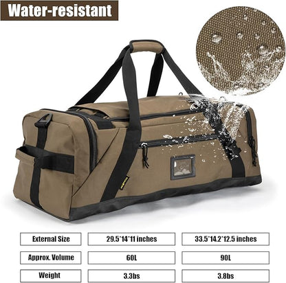 90L Large Duffle Bag,Gym Bags For Men Weekend Bag For Women Travel Backpack Carry On Sports Duffel