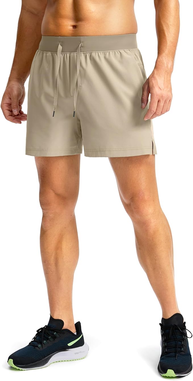 Men's Running Shorts with Zipper Pockets 9 Inch/ 7 Inch / 5 Inch Lightweight Quick Dry Gym Workout