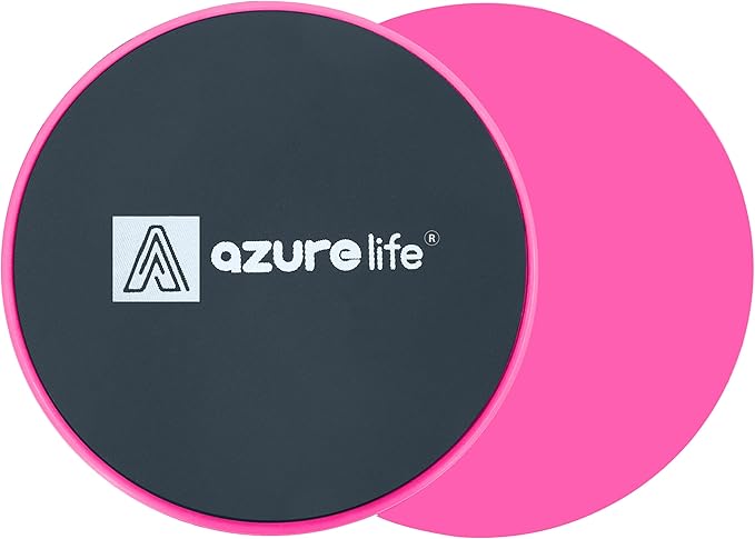 Exercise Core Sliders, Dual Sided Exercise Gliding Discs Use on Carpet or Hardwood Floors, Light