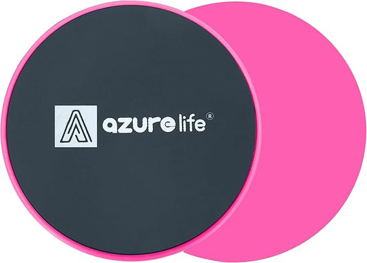 Exercise Core Sliders, Dual Sided Exercise Gliding Discs Use on Carpet or Hardwood Floors, Light